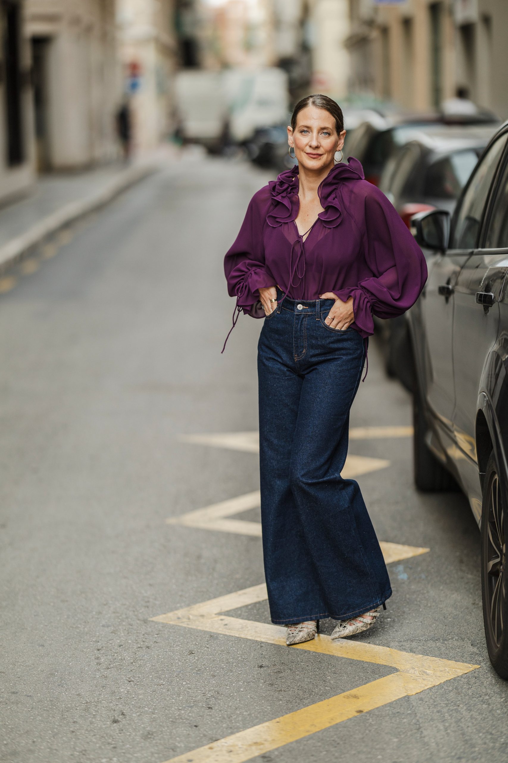 Blusa volante cuello - Imagen 2