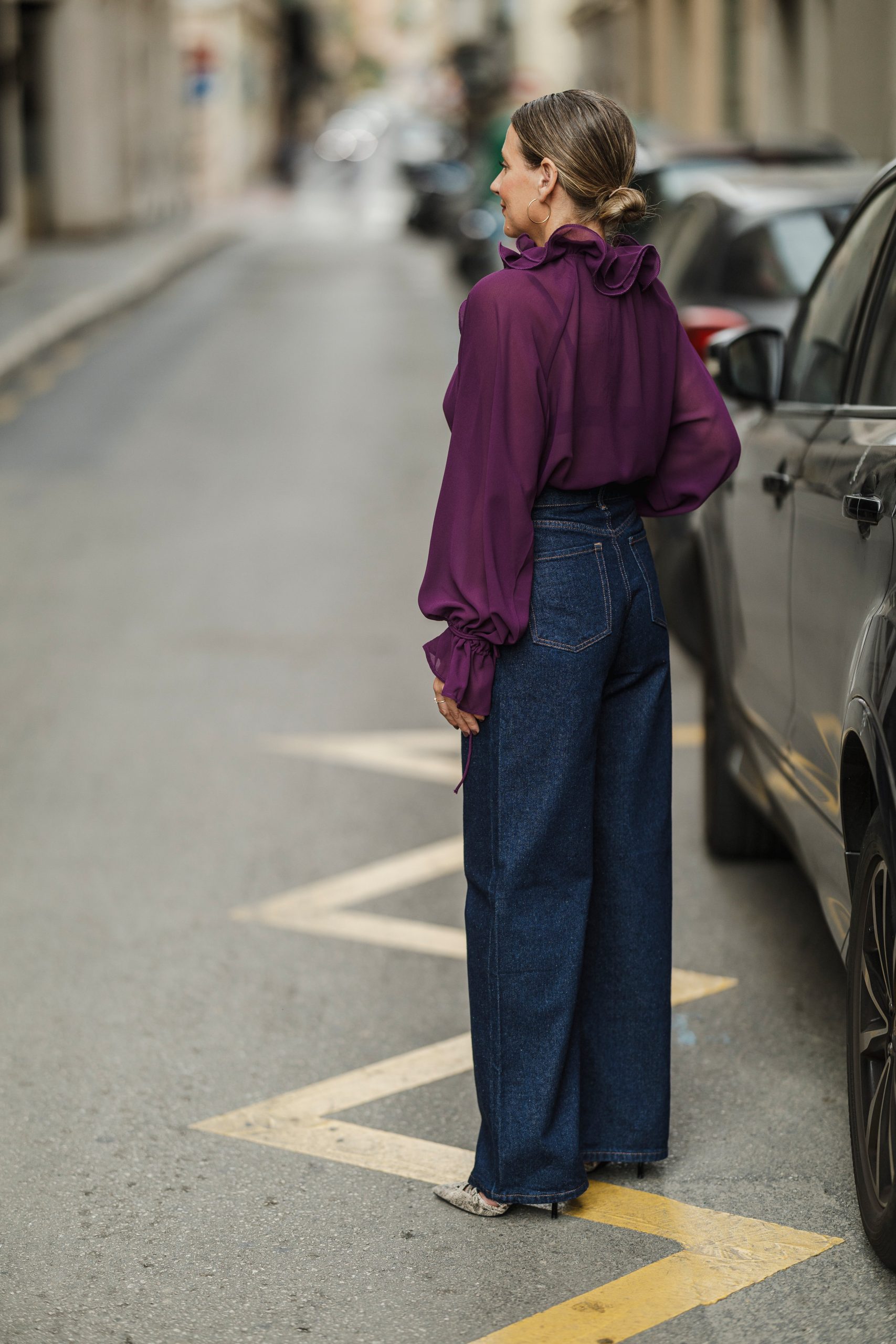 Blusa volante cuello - Imagen 3