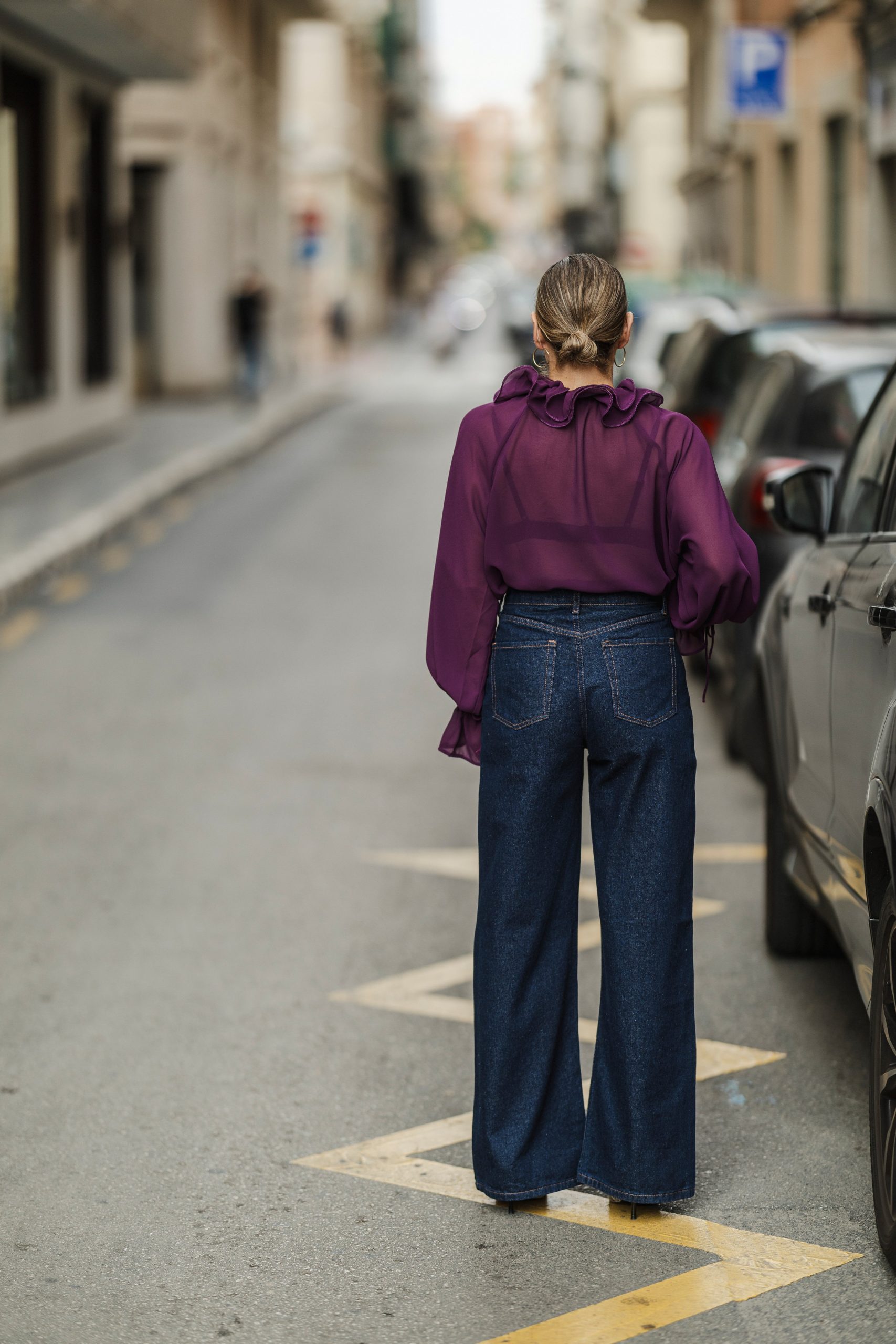 Blusa volante cuello - Imagen 4