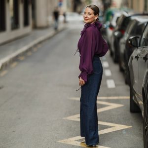 Blusa volante cuello