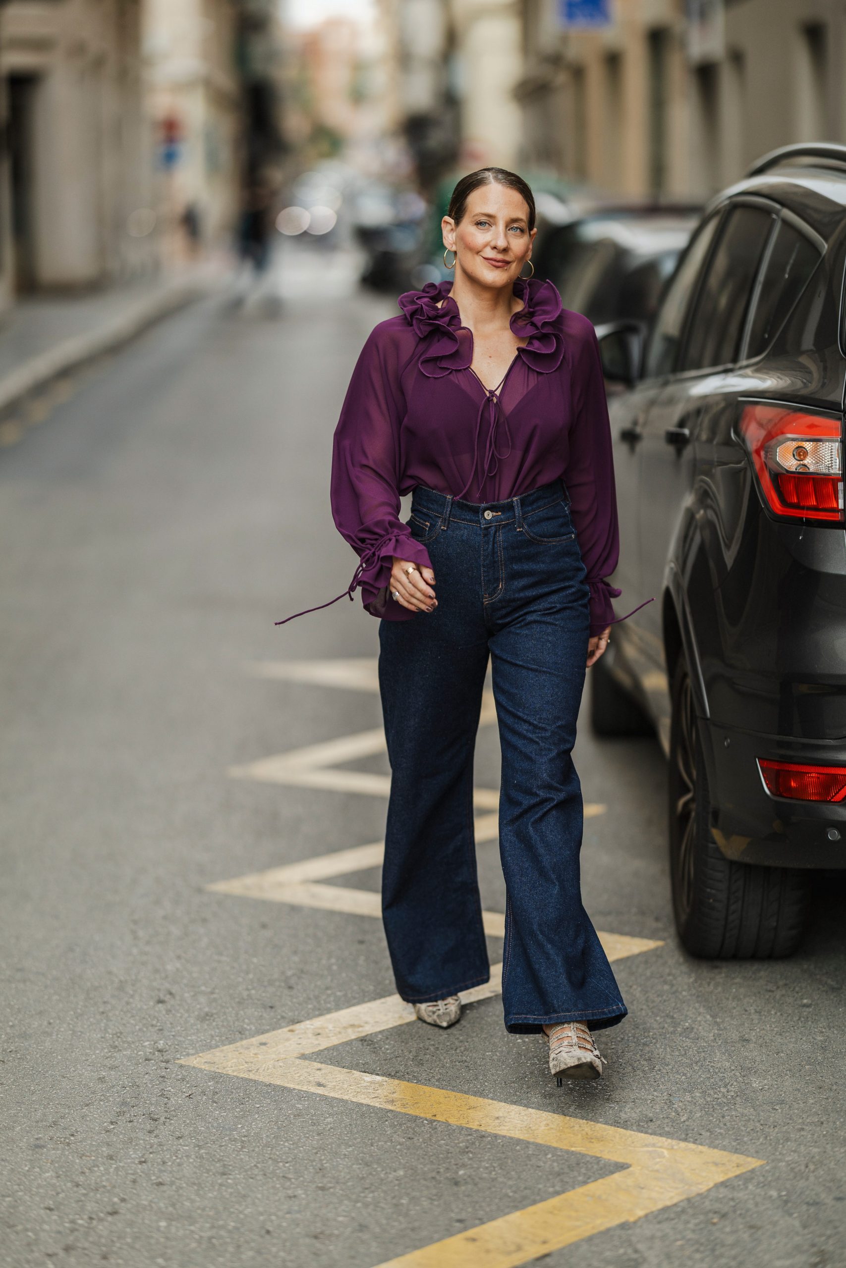 Blusa volante cuello - Imagen 5