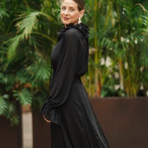 Blusa volante cuello