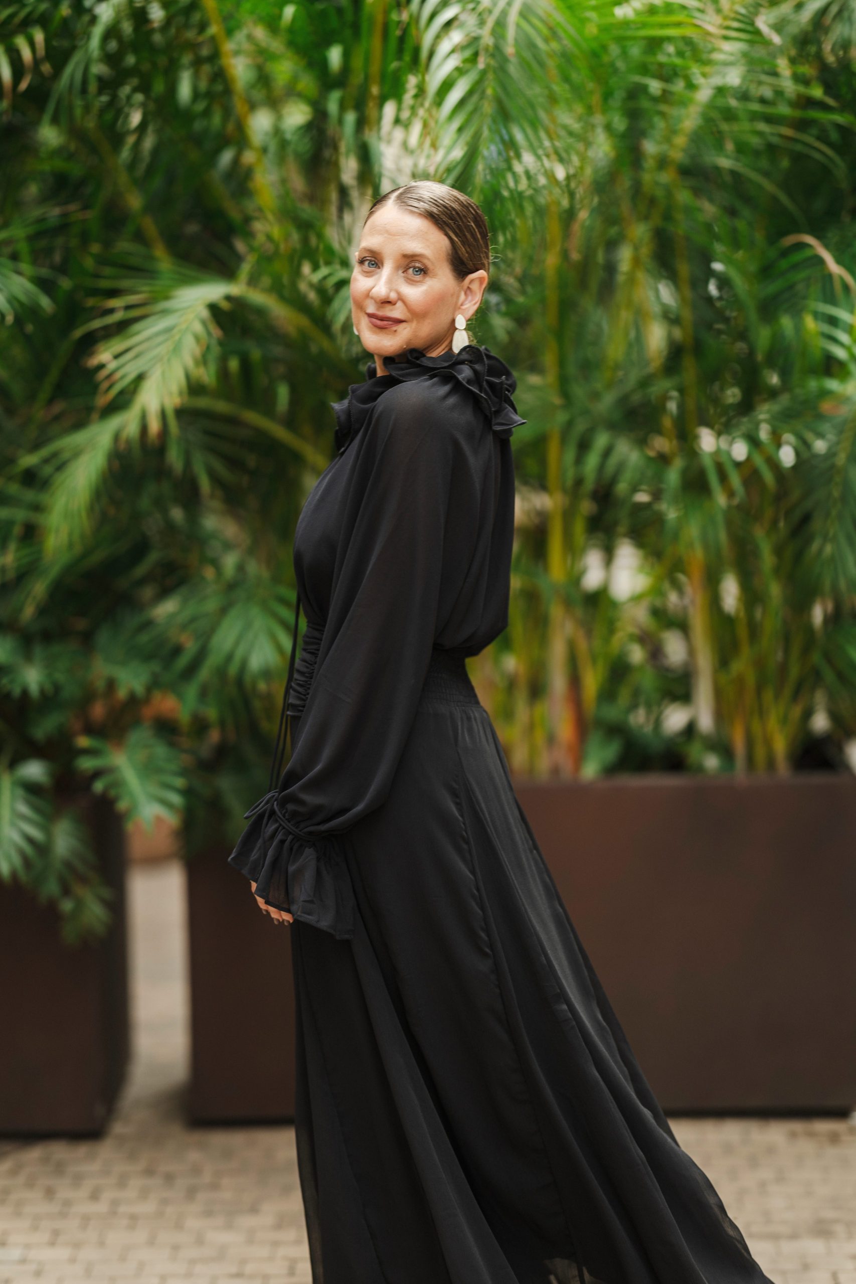 Blusa volante cuello